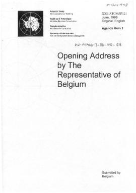 Twenty-second Antarctic Treaty Consultative Meeting (Tromsø) Information paper 121 "Opening ...