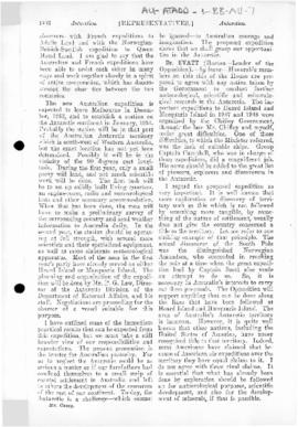 Australia, Parliamentary statement indicating support of the Opposition for the Australian Antarc...