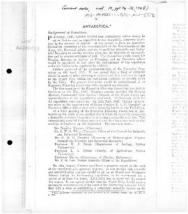 Antarctica - background of expedition