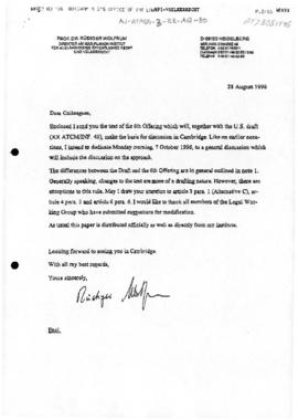 Antarctic Treaty, Legal Working Group, Chairman's sixth offering of an annex on environmental lia...