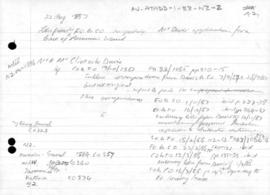 Memorandum from the British Foreign Office to Colonial Office concerning lease of Possession Island