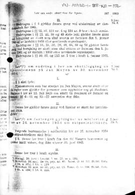 Norway, Law no 7 concerning Jan Mayen Island