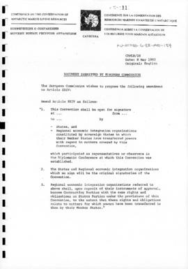 Diplomatic Conference on the Conservation of Antarctic Marine Living Resources (Canberra), Workin...