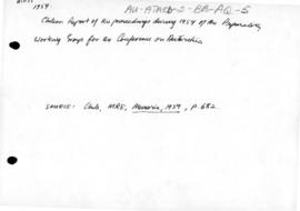 Chilean report on 1959 preparations for the Conference on Antarctica