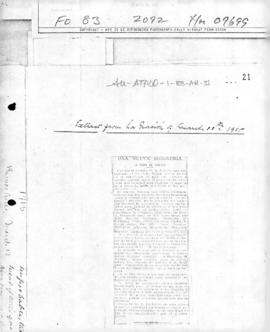 Press article from La Nacion concerning the operations of an Argentine scaling and whaling compan...