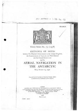 Exchange of notes between His Majesty's Governments in the United Kingdom, the Commonwealth of Au...