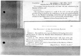 Decree no. 39,638 concerning the Argentine naval base, Melchior, in the Melchior Archipelago