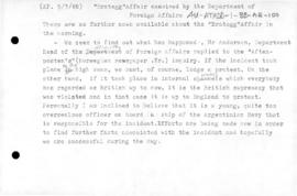 Press article "Brattegg affair examined by the Department of Foreign Affairs"'