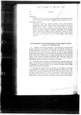United Nations, Non-aligned countries, Resolution on the Question of Antarctica