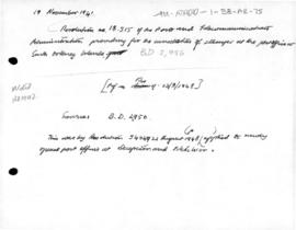 Argentina, Resolution no. 18.515 of the Ports and Telecommunications Administration providing for...