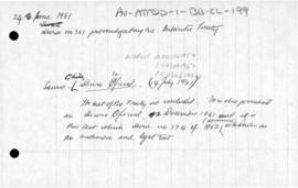 Chile, Decree no. 361 implementing the entry into force of the Antarctic Treaty