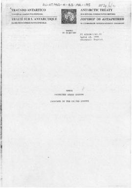 Eleventh Special Antarctic Treaty Consultative Meeting, second session (Madrid), working paper. X...