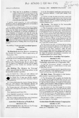 Parliamentary Question and Answer on the declaration of Antarctica as a world park