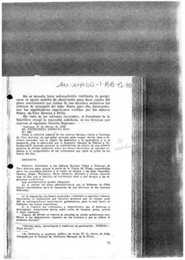 Supreme decree no. 260 granting a concession for sealing and other purposes to Enrique Fabry and ...