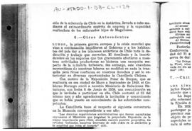 Chile, statement concerning the significance of the planned Polar Exposition at Bergen