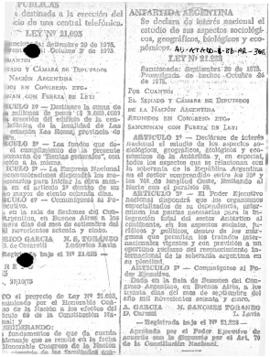 Law no. 21,228 declaring of national interest the study of the sociological, geographical, biolog...