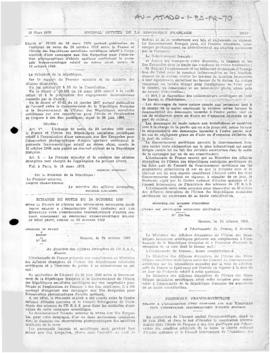 Exchange of notes between France and the Soviet Union relating to the organisation at Kerguelen I...