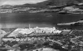 Factory and river from the air