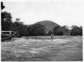 Cleared land with bulldozer