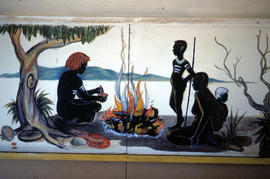 Mural in Hobart Walking Club hut