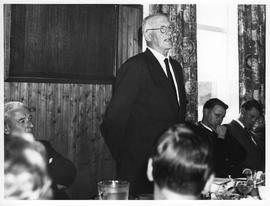 Mr Paul Cadbury speaks at farewell luncheon