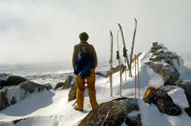 Snow skier on Mt Jerusalem 1978