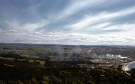 View of Burnie hinterland looking west from Round Hill
