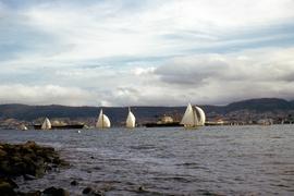 Billowing sails on Derwent