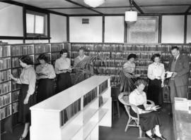 In the library