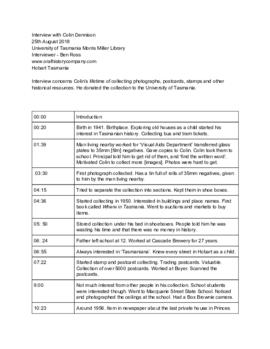 Time coded index