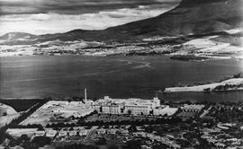 Cadbury Factory and River from Air