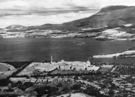 Factory and river from the air