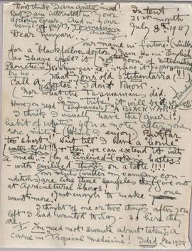 Letter - 8 August 1957