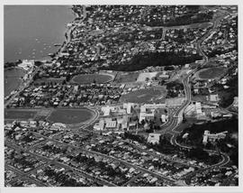 Aerial view of UTAS Sandy Bay Campus