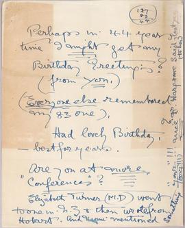 Letter - 7 April 1967