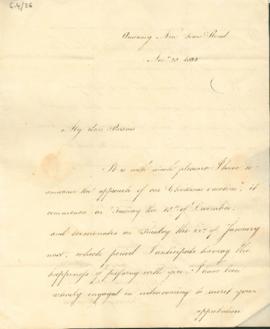 Letter: Henry Meredith to parents