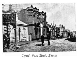 View of Central Main street, Zeehan, Tasmania