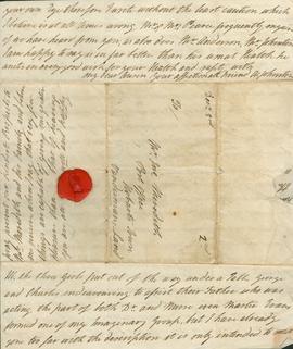 3 Dec 1820 - Ann Johnston to cousin John Meredith