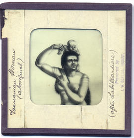 Tasmanian Aboriginal woman and child