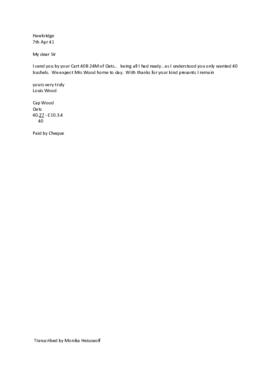 Transcript of Letter: 7 April 1841