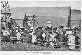 View of Bishop Mercer performing the Ceremony of Laying the Foundation Stone of the Anglican Chur...