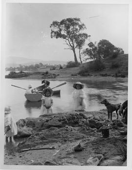 Children on the foreshore