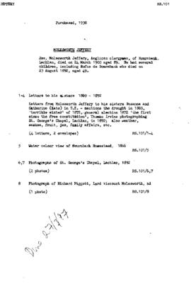 Index to RS101