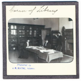Corner of the library at Domain House