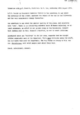 Transcript :  Mr Wilfred Thomas Dowsett