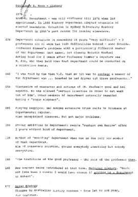 Transcript : Professor B Rose
